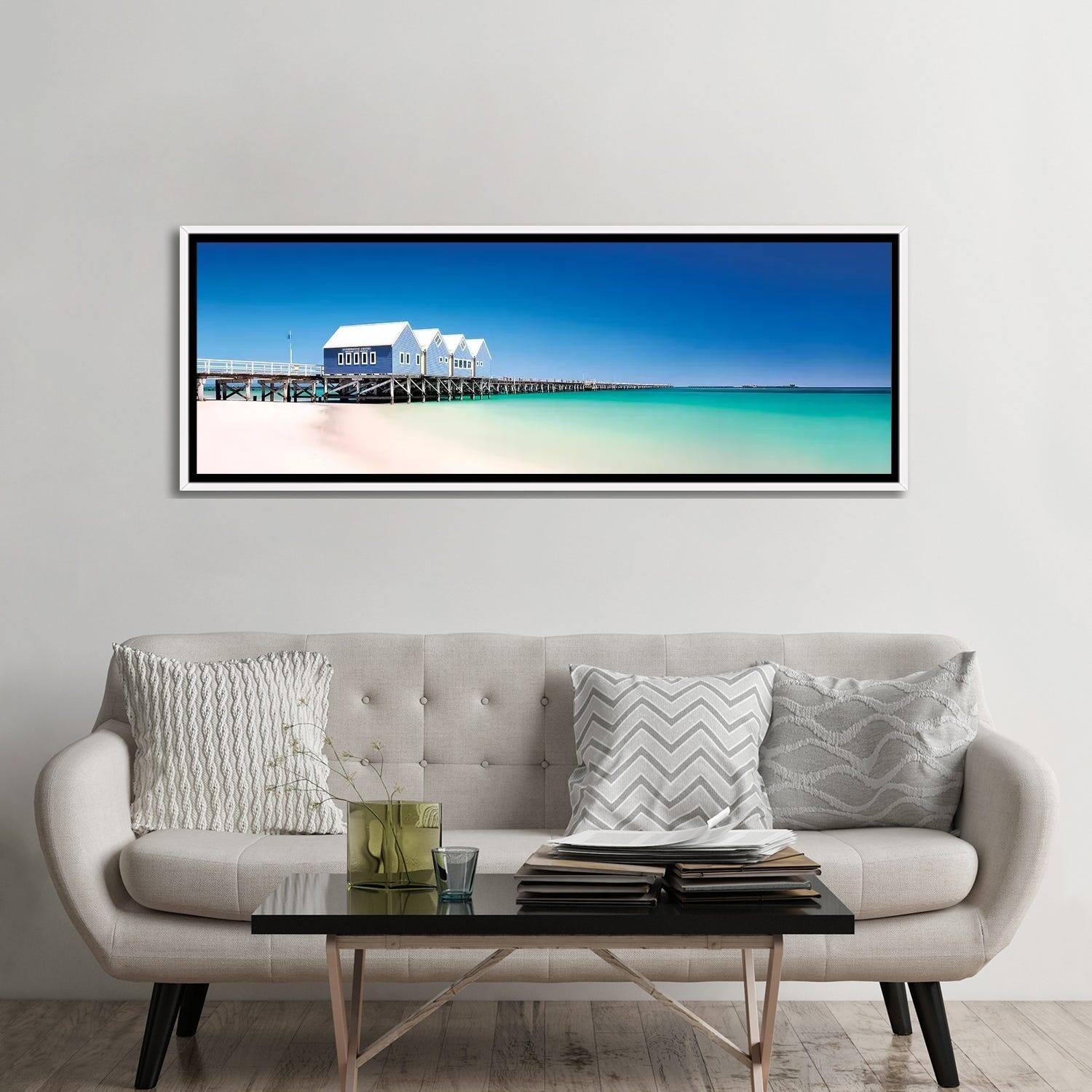 iCanvas "Busselton Jetty" by Stefan Hefele Framed Canvas Print Bed